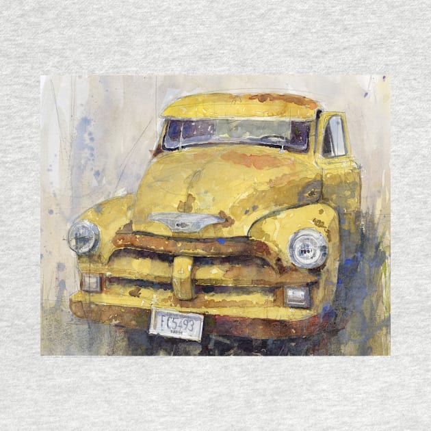 Vintage Old Truck- Yellow by dfrdesign